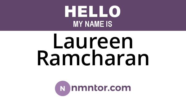 Laureen Ramcharan