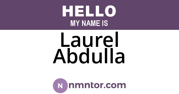 Laurel Abdulla