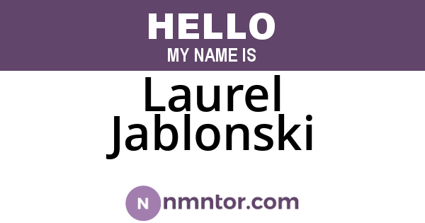 Laurel Jablonski