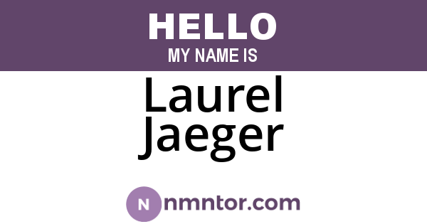 Laurel Jaeger
