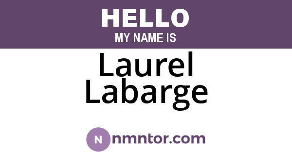 Laurel Labarge