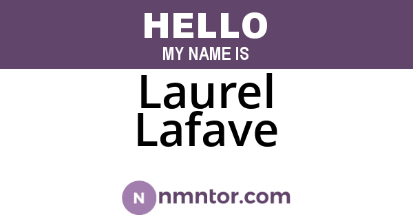 Laurel Lafave
