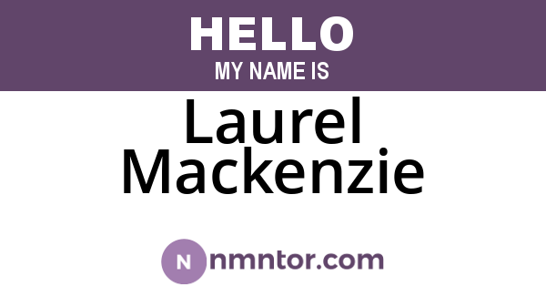 Laurel Mackenzie