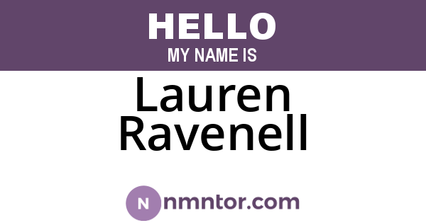Lauren Ravenell