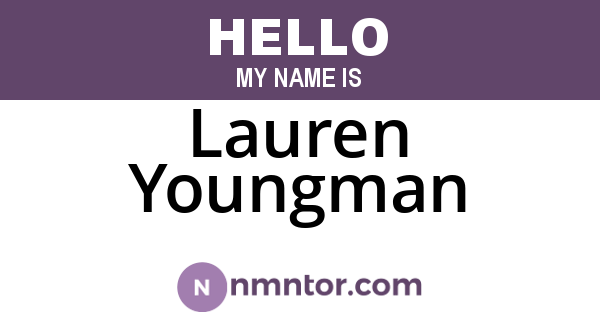 Lauren Youngman
