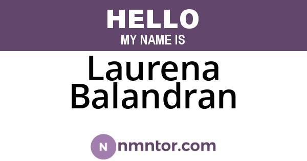 Laurena Balandran