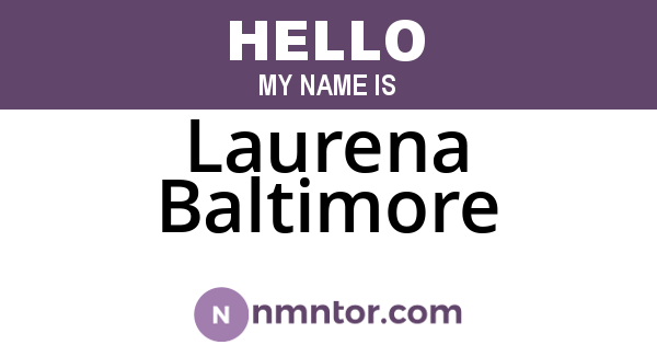 Laurena Baltimore