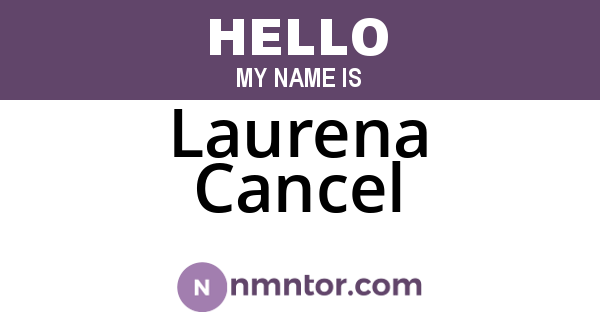 Laurena Cancel