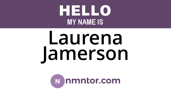 Laurena Jamerson
