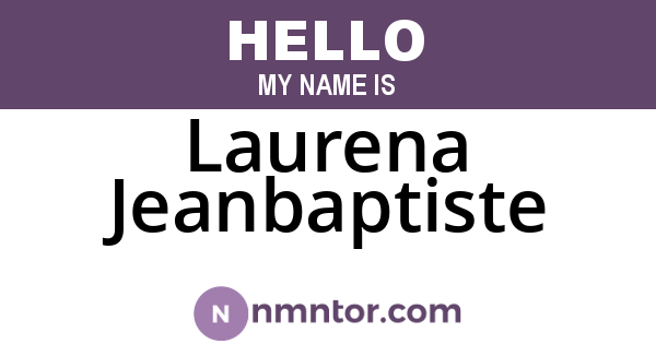 Laurena Jeanbaptiste
