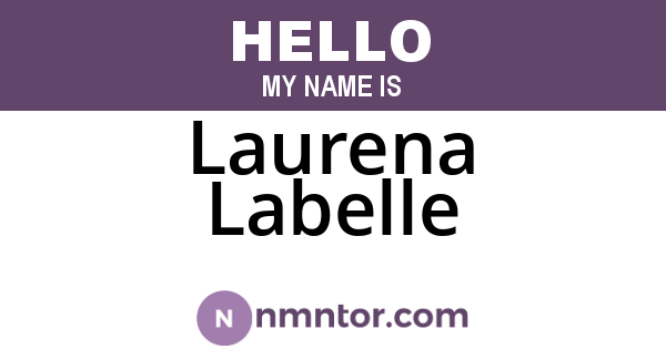 Laurena Labelle
