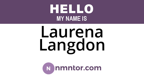 Laurena Langdon