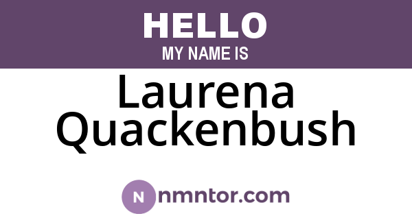 Laurena Quackenbush