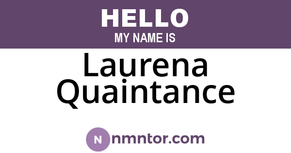 Laurena Quaintance
