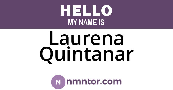 Laurena Quintanar