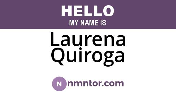 Laurena Quiroga