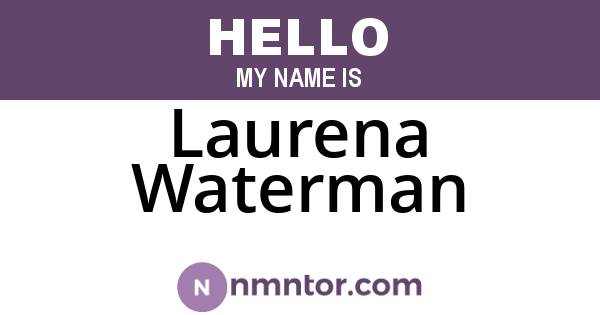 Laurena Waterman