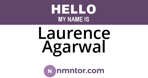 Laurence Agarwal