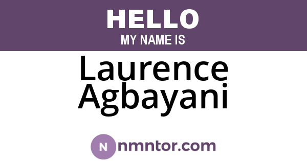 Laurence Agbayani