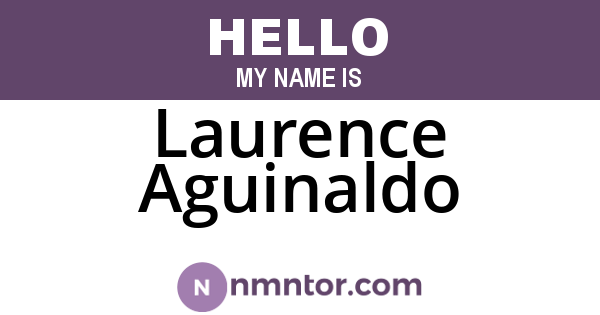 Laurence Aguinaldo