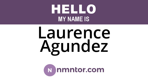 Laurence Agundez