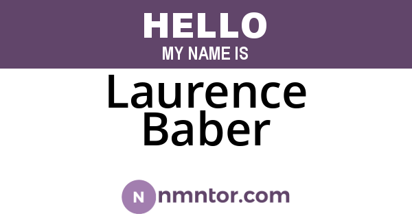 Laurence Baber