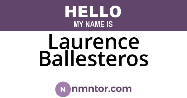 Laurence Ballesteros