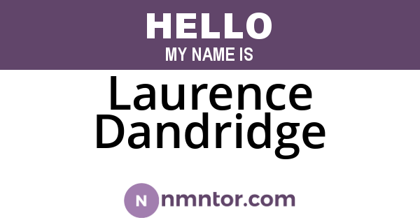 Laurence Dandridge
