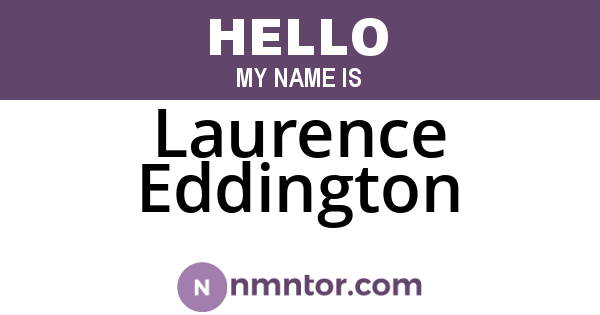 Laurence Eddington