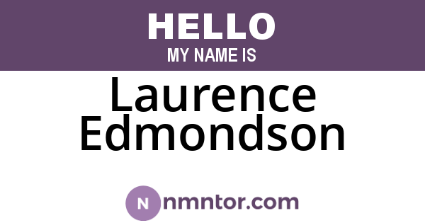 Laurence Edmondson