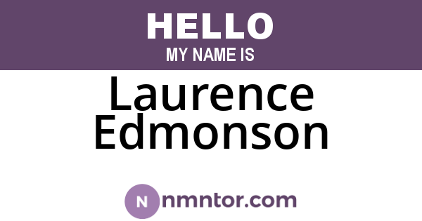 Laurence Edmonson