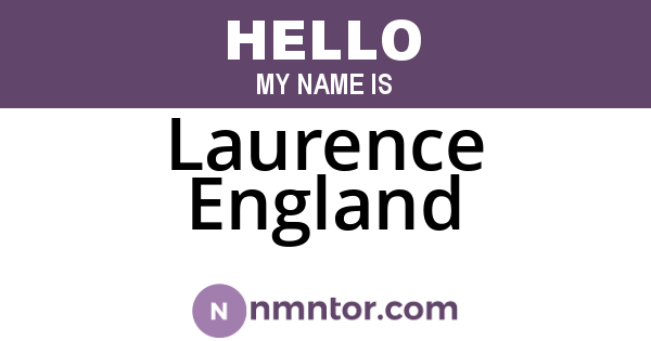 Laurence England