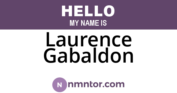 Laurence Gabaldon