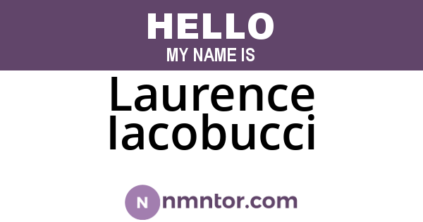 Laurence Iacobucci