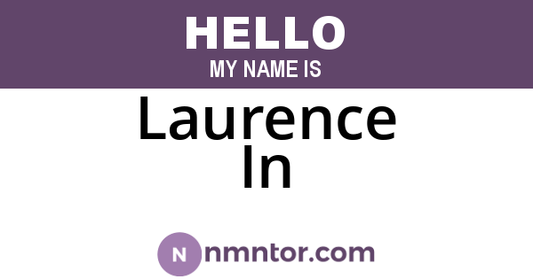 Laurence In