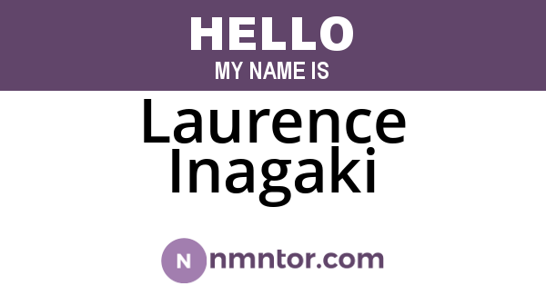Laurence Inagaki
