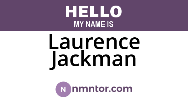 Laurence Jackman