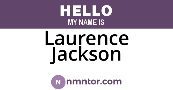 Laurence Jackson