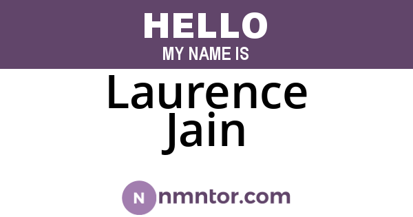 Laurence Jain