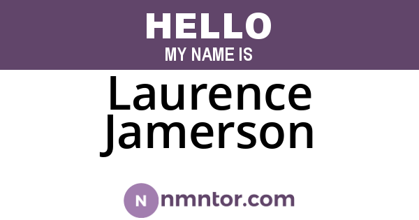 Laurence Jamerson