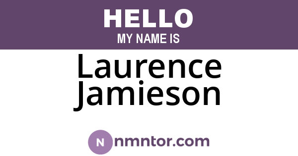 Laurence Jamieson