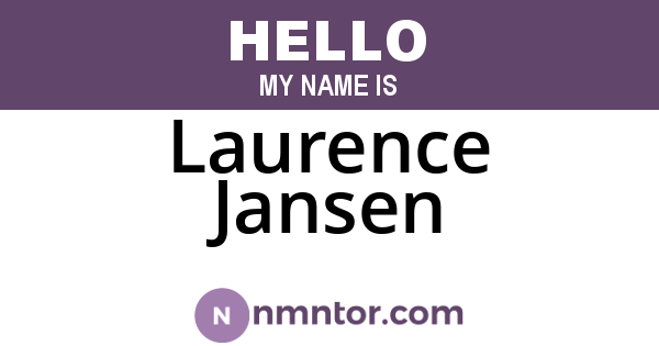 Laurence Jansen