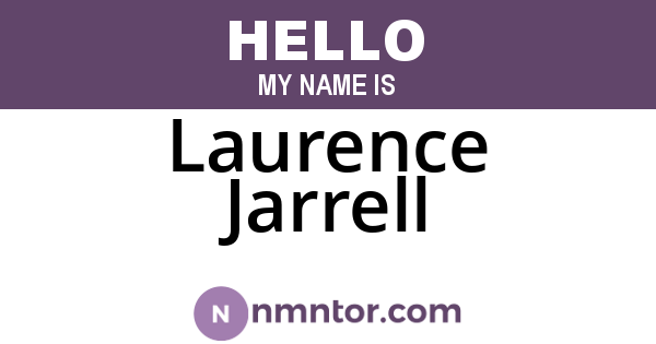 Laurence Jarrell