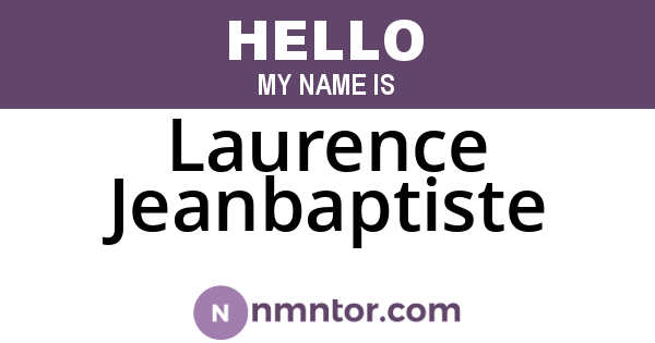 Laurence Jeanbaptiste