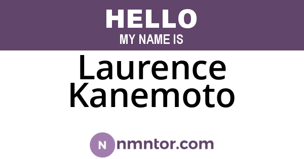 Laurence Kanemoto