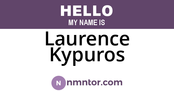 Laurence Kypuros