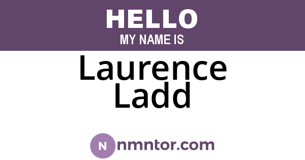 Laurence Ladd