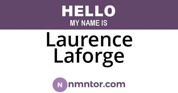 Laurence Laforge