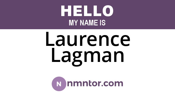Laurence Lagman