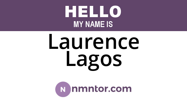 Laurence Lagos